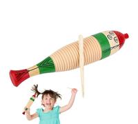 Strumento a percussione a mano Guiro - Strumento di addestramento musicale, strumento Guiro in legno, strumento a percussione | strumento a percussione a barile di rana di pesce, forma giocattol