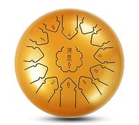 Strumento a Percussione C Major 12 Pollici 11 Toni Tamburo Handpan Portatile Lotus Pan Drum Kit con Mazzuole Utilizzato per Yoga, Meditazione, Intrattenimento, Raduno,Di Pratica (Color : A, Size : O