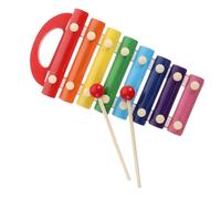 Strumento a percussione colorato con tavola armonica Glockenspiel a 8 note con kit in legno xilofono a mazzuolo Glockenspiel Strumento A Percussione