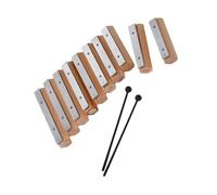 Strumento a percussione dal design disconnesso Glockenspiel a 10 note per l'allenamento del ritmo musicale Kit Glockenspiel Professionale