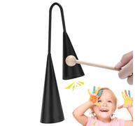 Strumento a percussione - Doppio Agogo, strumento di suono ritmico | compatto con risonanza audio luminosa in legno design facile da tenere in mano, ideale per prove di band, eventi culturali