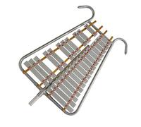 Strumento a percussione Glockenspiel con campana in metallo, xilofono da marcia in alluminio a 27 toni Kit Glockenspiel Professionale