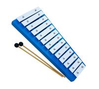 Strumento a percussione glockenspiel corpo in legno blu tipo altoparlante in alluminio a 13 note