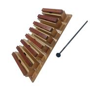 Strumento a percussione glockenspiel in legno a 8 note con tono mattone doppio colore Glockenspiel Strumento A Percussione