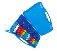 Strumento a percussione Glockenspiel piccolo in materiale ABS per pianoforte con piastra in alluminio da 25 note Kit Glockenspiel Professionale (Color : Blue)