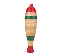 Strumento a Percussione Guiro in Legno Colorato a Forma di Pesce per Bambini