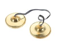 Strumento a Percussione in Rame, Campana Tibetana Manuale | Oro, Portatile e Facile da Trasportare, per Yoga e Pratiche Zen, Finitura Curata