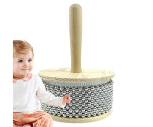 Strumento A Percussione Manuale - Agitatore Ritmico Con Manico In Legno, Effetto Sonoro Con Catena In Acciaio, Accessorio Musicale | Bambini Educazione Per Adulti Pratica In Aula Con La Banda,