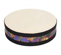 Strumento a percussione manuale, tamburo sonoro marino con sfere in acciaio, giocattolo musicale con effetto onda unico per bambini sopra i 3 anni, cerchio in legno e design in