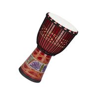 Strumento A Percussione Per Adulti Tamburello Con Testa Di Tamburo In Pelle Di Pecora Africana In Mogano Standard Da 12 Pollici Tamburo Africano per Principiante (Color : B)