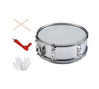 ＡＷＨＡＯ Strumento a Percussione Rullante Da 14 Pollici con Tracolla Regolabile, Apprendimento Musicale, Batteria Musicale, Strumenti Musicali per Ragazze E Ra, Silver 14 Inch