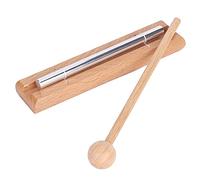 Strumento a percussione Solo Chime, xilofono con mazzuolo in legno e barre tonali in alluminio, per terapia musicale in classe, yoga e meditazione, telaio in legno di faggio con