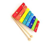 Strumento a percussione xilofono glockenspiel colorato con piastra in alluminio a 8 note Glockenspiel Strumento A Percussione