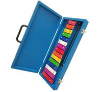 Strumento a percussione xilofono glockenspiel piccolo con piastra in alluminio colorato a 15 note Glockenspiel Strumento A Percussione