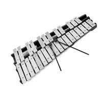 Strumento a percussione xilofono glockenspiel pieghevole con piastra in alluminio da 30 note (telaio, 4 bacchette) Glockenspiel Strumento A Percussione