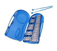 Strumento a percussione xilofono glockenspiel professionale da 25 note con custodia in plastica blu