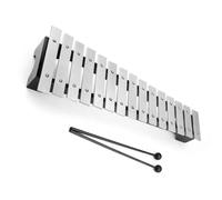 Strumento a percussione xilofono glockenspiel standard a 15 toni con piastra in alluminio battuto a mano Glockenspiel Strumento A Percussione