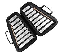 Strumento a percussione xilofono squisito con piastra in alluminio glockenspiel a 16 note con scatola Glockenspiel Strumento A Percussione (Color : Bk)