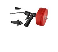 Strumento a spirale di scarico a doppio uso, lunghezza 5 m, per tubi da 19-50 mm, compatibile con trapani elettrici, impianti idraulici professionali e sblocco fognature