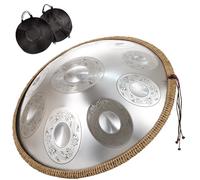 Strumento A Tamburo Handpan Per Adulti Con Borsa Morbida/mazze Per Handpan/supporto Per Handpan/adesivi Per Note/panno Per La Pulizia, Handpan 432 Hz/440 Hz In Re Minore, Handpan Handpan Drum(Sun,10 N