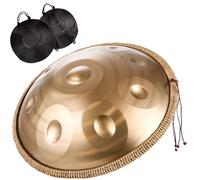 Strumento A Tamburo Handpan Per Adulti Con Borsa Morbida/mazze Per Handpan/supporto Per Handpan/adesivi Per Note/panno Per La Pulizia, Handpan 432 Hz/440 Hz In Re Minore, Handpan Handpan Drum(Silver,1