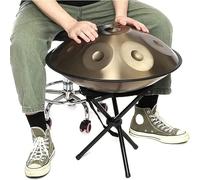 Strumento a Tamburo Per Handpan, 22 Pollici 9 Note, Tamburo In Acciaio Premium 440HZ In Re Minore Con Borsa Morbida Per Handpan, Percussioni Armoniche Per La Guarigione Del Suono, Meditazione Personal