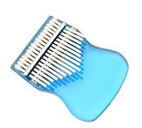 Strumento A Tastiera Per Pianoforte A Pollice Acrilico Kalimba Blu Trasparente A 17 Tasti Con Accessori portatili Kalimba Thumb piano (Color : 01)