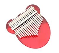 Strumento A Tastiera Per Pianoforte A Pollice Acrilico Kalimba Rosso Trasparente A 17 Tasti Con Accessori portatili Kalimba Thumb piano (Color : 03)
