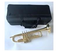 Strumento a tromba B Tromba piatta Strumento in ottone placcato oro argento Strumento per suonare la tromba professionale