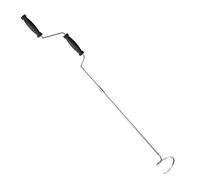 Strumento aeratore per compost, strumento manuale per miscelare e aerare il compost, resistente alla ruggine, con manovella per una gestione efficiente dei rifiuti da giardino all'aperto
