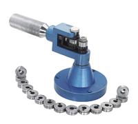 Strumento allarga e stringi fedi con 15 dischi da banco oreficeria spina acciaio