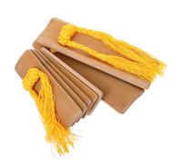 Strumento Allegro Tradizionale 2 Pezzi in Bambù per Accompagnamento | Corda in Cotone, Finitura Naturale, per Lezioni di Musica e Spettacoli di Crosstalk, Facile da Trasportare