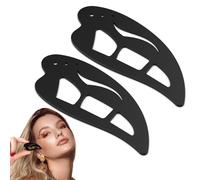 Strumento Applicatore Eyeliner | 2 Pezzi Guida In Silicone Per Ombretti - Stencil Trucco Riutilizzabili Accessorio Bellezza per Donne Matrimonio Viaggio Casa Principianti Ragazze Festa Appuntamento