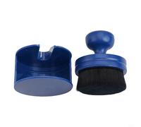 Strumento applicatore per lucidare pneumatici con supporto per dettagli auto, compatibile con rivestimento pneumatici, rivestimento per finiture, detergente per ruote e superfici interne (blu)