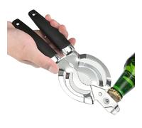 Strumento apriscatole, apriscatole, apribottiglie, in acciaio inox, strumento per schiacciare i dadi | Apribarattoli regolabile con mani, schiaccianoci multifunzionale, apribottiglie per casa, cucina