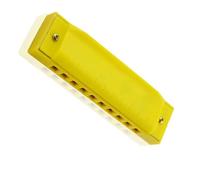 Strumento armonica blues a 10 fori con chiave C in stile carino adatto per arpa per principianti Armonica Per Principianti (Color : Yellow)