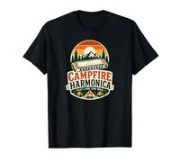 Strumento Armonica Harmonica Campfire-Music Armonica Maglietta con Stampa Grafica Economica