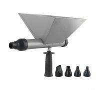 Strumento automatico per l'applicazione della malta per stuccatura di muri e pavimenti in mattoni - 4 ugelli sostituibili (piatto/rotondo), struttura in acciaio al carbonio, (A)