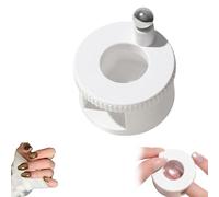 Strumento automatico per unghie a forma di occhio di gatto, rotante a 360° per unghie, design adatto ai principianti per un effetto occhio di gatto uniforme a casa (bianco)