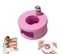 Strumento automatico per unghie a forma di occhio di gatto, rotante a 360° per unghie, design adatto ai principianti per un effetto occhio di gatto uniforme a casa (rosa)