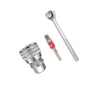 Strumento chiave a bussola universale, 3/8, Set 1 | Bussola standard Super, da 10 a 19 mm, utensile per avvitare dadi e bulloni a testa esagonale, foratura e fissaggio