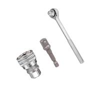 Strumento chiave a bussola universale, 3/8, Set 2 | Bussola standard Super, da 10 a 19 mm, utensile per avvitare dadi e bulloni a testa esagonale, foratura e fissaggio
