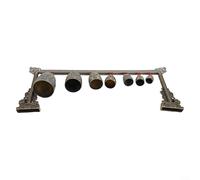 Strumento cinese a percussione per meditazione in bronzo con 7 campane decorate per integrazione e presenza del suono consapevole