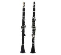 Strumento Clarinetto Professionale B Flat Clarinetto Bachelite Nichelato Tubo Nero 17 Tasti Strumento Di Prova Per Principianti Adulti