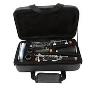 Strumento Clarinetto Professionale Clarinetto B Piatto Nero Tubo 17 Tasti Tasti In Rame Bianco Banda Per Prestazioni Professionali Per Principianti