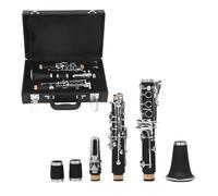 Strumento Clarinetto Professionale Clarinetto Chiave C Corpo In Bachelite 17 Tasti Tasti Argento Nero Clarinetto Con Custodia In Pelle Set Metallo