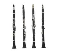 Strumento Clarinetto Professionale Clarinetto Clarinetto in SIB 17 Tasti 6 Anelli Clarinetto Nero Strumenti A Fiato Professionali con Borsa per Accessori