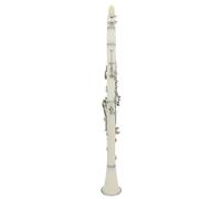 Strumento Clarinetto Professionale Clarinetto In Sib 17 Tasti 6 Anelli Clarinetto Clarinetto Bianco Clarinetto Portatile Strumenti A Fiato Professionali(B)
