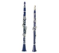 Strumento Clarinetto Professionale Clarinetto in SIB A Colori 17 Tasti 6 Anelli Pratica di Gioco del Clarinetto per Amanti della Musica/Principianti(Dark Blue)