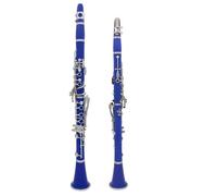 Strumento Clarinetto Professionale Clarinetto In Sib A Colori 17 Tasti 6 Anelli Pratica Di Gioco Del Clarinetto Per Amanti Della Musica/principianti(Sky blue)